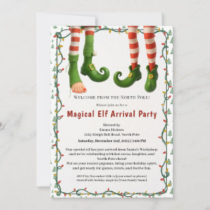 Welkom Elf Feest   Aankomst Viering Noordpool Kaart