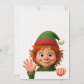 Welkom Elf Feest | Aankomst Viering Noordpool Kaart (Achterkant)