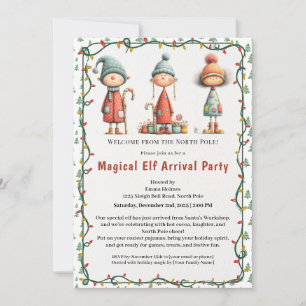 Welkom Elf Feest   Aankomst Viering Noordpool Kaart