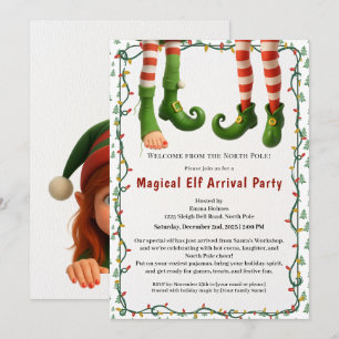 Welkom Elf Feest   Aankomst Viering Noordpool Kaart