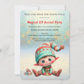 Welkom Elf Feest | Aankomst Viering Noordpool Kaart (Voorkant)