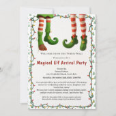 Welkom Elf Feest | Aankomst Viering Noordpool Kaart (Voorkant)