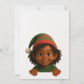 Welkom Elf Feest | Aankomst Viering Noordpool Kaart (Achterkant)