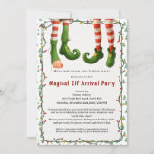 Welkom Elf Feest | Aankomst Viering Noordpool Kaart (Voorkant)