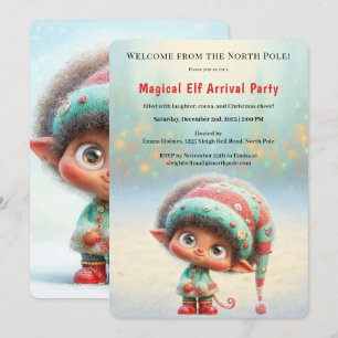 Welkom Elf Feest   Aankomst Viering Noordpool Kaart