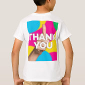 Welkom en dank je op T-shirts (Achterkant)