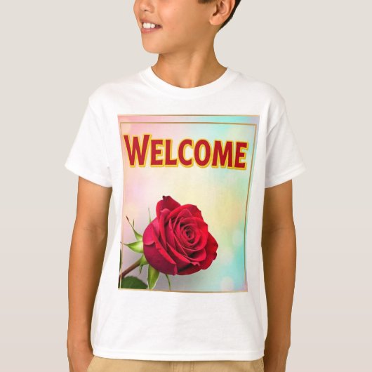 Welkom en dank je op T-shirts (Voorkant)