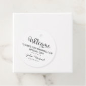 Welkom en dank u huwelijksgunst Label, Gift Label (In situ)