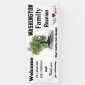 Welkom en dankjewel voor het  bijwonen spandoek (Verticaal)