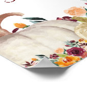 Welkom Fall Wedding Sign, Weddenschappen, Welkomst Poster (Hoek)