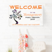 Welkom Familie reünie Gepersonaliseerde kleurrijke Spandoek (Insitu)