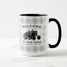 Welkom Familienaam Boerderij Tractor White Play Bi Mok