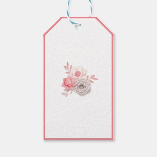 Welkom Favor Party Gift Label Cadeaulabel (Achterkant)