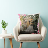 Welkom feest roze bloem gouden lijst bruiloft kussen (Stoel)