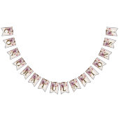 Welkom Feest Waterverf Boho Roze Bloemen Elegant Vlaggetjes (Alle)