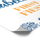 Welkom Fiesta Floral Poster (Hoek)