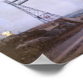 Welkom Flin Flon Manitoba Canada Retro Poster (Hoek)