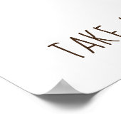 Welkom floral Halloween kleine boo baby shower Poster (Hoek)