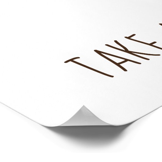 Welkom floral Halloween kleine boo baby shower Poster (Hoek)