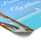 Welkom | Floral Summer Beach Wedding Gate Poster (Hoek)