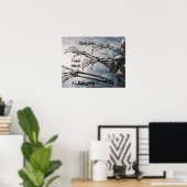 Welkom Foolish Mortals Zombie Skeleton Scary Poster (Thuiskantoor)