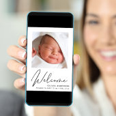 Welkom Foto Collage Baby Birth Aankondiging