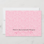 Welkom Foto Newborn Baby Girl Aankondiging (Achterkant)