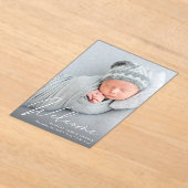 Welkom Fotoscript Acryl Geboorteaankondiging Uitnodigingen (Laagn)