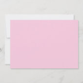 Welkom Fotoscript Baby Girl Pink Birth Aankondiging (Achterkant)