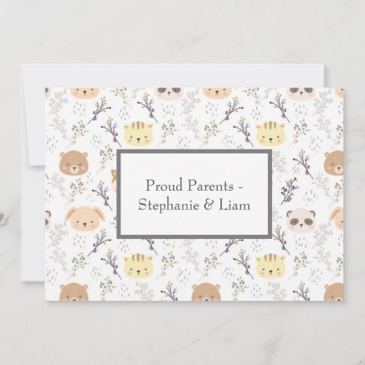 Welkom Fotoscript Stats Birth Announounding Aankondiging (Achterkant)