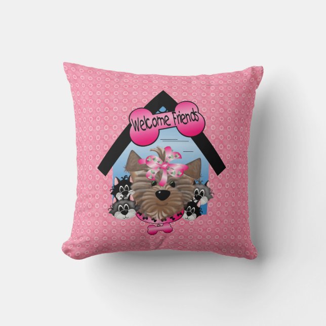Welkom Friends American MoJo Pillow Kussen (Voorkant)
