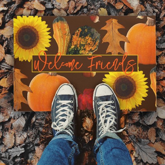 Welkom Friends Autumn Herfst Season Doormat Deurmat
