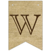 Welkom Friends Burlap Kijk naar zonnebloemen Vlaggetjes (Eerste vlag)