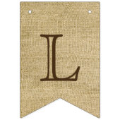 Welkom Friends Burlap Kijk naar zonnebloemen Vlaggetjes (Derde vlag)