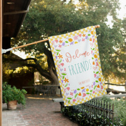 Welkom Friends Spring Flowers Huisvlag
