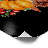 Welkom Friendsgiving Potluck Herfstviering Perfect Poster (Hoek)