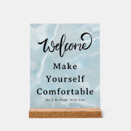 Welkom Ga Zitten Acryl Displaybord Bord