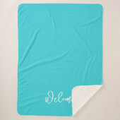 Welkom Gast Sherpa Deken (Voorkant)