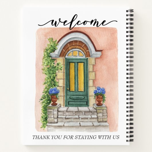 Welkom Gastboek Huisvestingsvakantie Notitieboek (Achterkant)