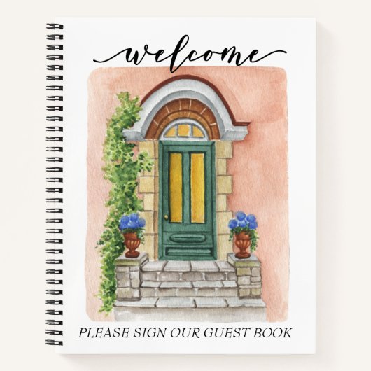 Welkom Gastboek Huisvestingsvakantie Notitieboek (Voorkant)