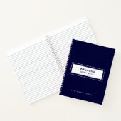 Welkom Gastboek Navy Notitieboek (Binnen)