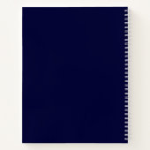 Welkom Gastboek Navy Notitieboek (Achterkant)