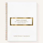 Welkom Gastboek White Gold Notitieboek (Voorkant)