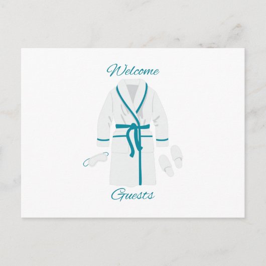 Welkom gasten briefkaart (Voorkant)