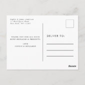 Welkom Geboorteaankondiging & Dank u Briefkaart (Achterkant)