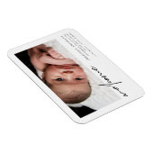 Welkom geboorteaankondiging magneet (Rechterzijde)