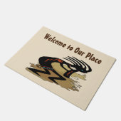 Welkom, geef tekst uit, Cocopelli Deurmat (Schuin)