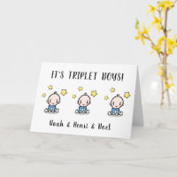 Welkom, gefeliciteerd met je triplet jongens,