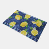 Welkom gele lemonmat, luidop boomklep deurmat (Schuin)