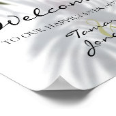 Welkom, gelukkig ooit na Palms-orchideeën-schaduwe Poster (Hoek)